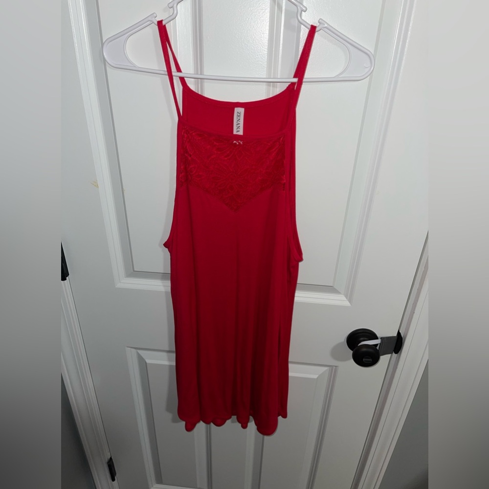 🩷 Flash Sale 🩷 Zenana 1x Red Flowy Tank